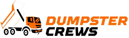 Dumpster Crews logo With Dumpster icon